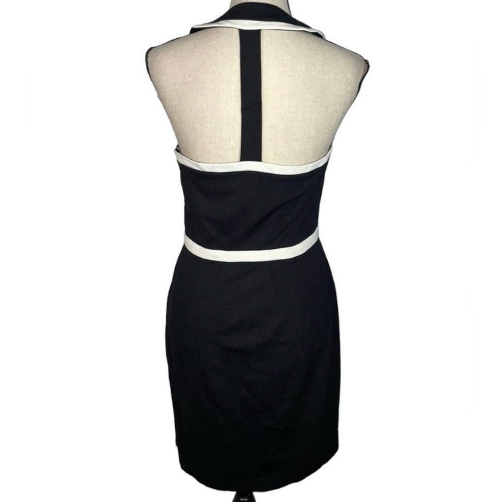 Cynthia Steffe Elegant Black and White racerback/halter Dress